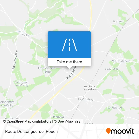 Route De Longuerue map