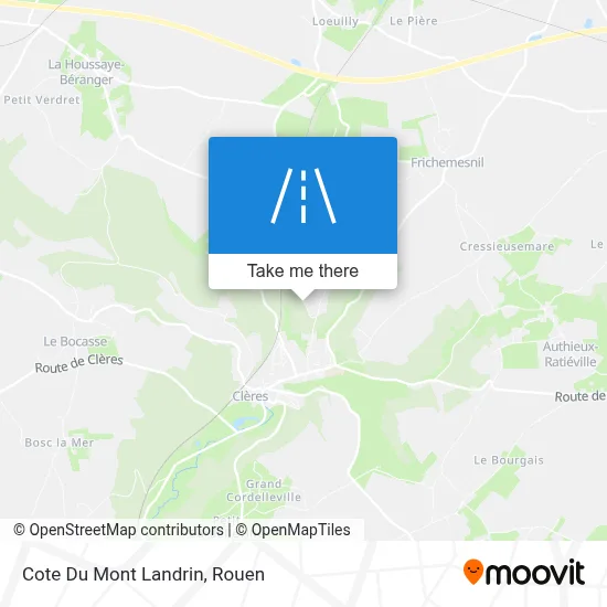 Cote Du Mont Landrin map