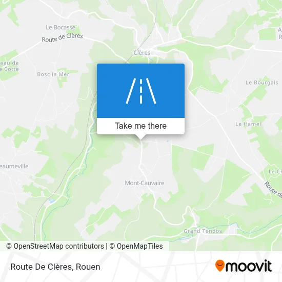 Route De Clères map