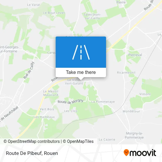 Route De Pibeuf map