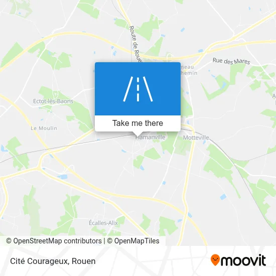 Cité Courageux map