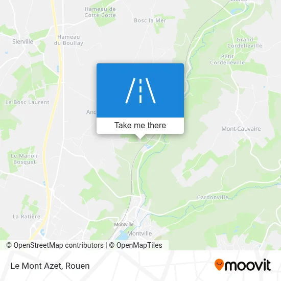Le Mont Azet map