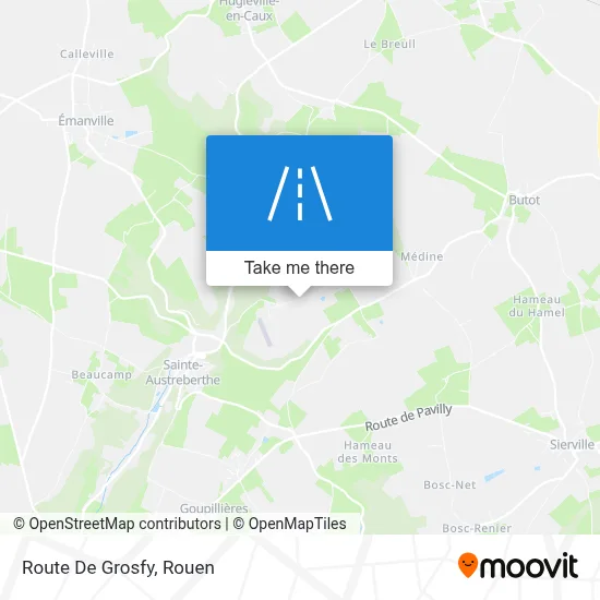 Route De Grosfy map