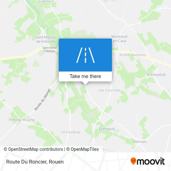 Route Du Roncier map