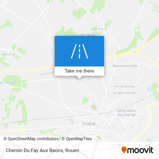 Chemin Du Fay Aux Baons map