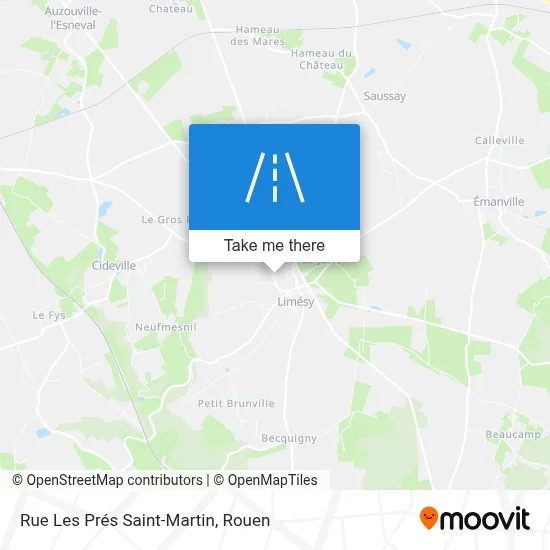 Rue Les Prés Saint-Martin map