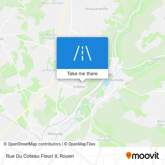Mapa Rue Du Coteau Fleuri II