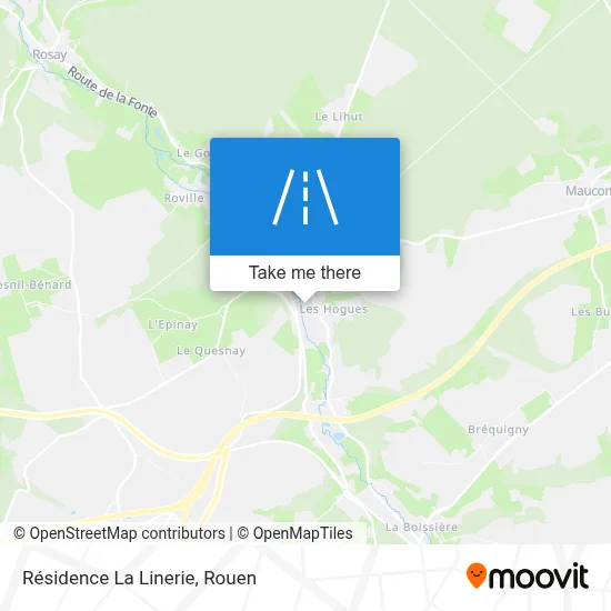 Résidence La Linerie map