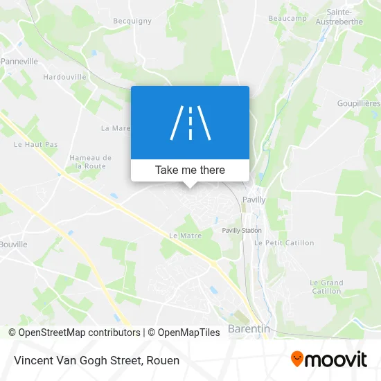 Rue Vincent Van Gogh map