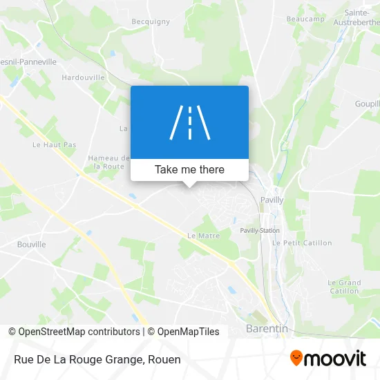 Rue De La Rouge Grange map