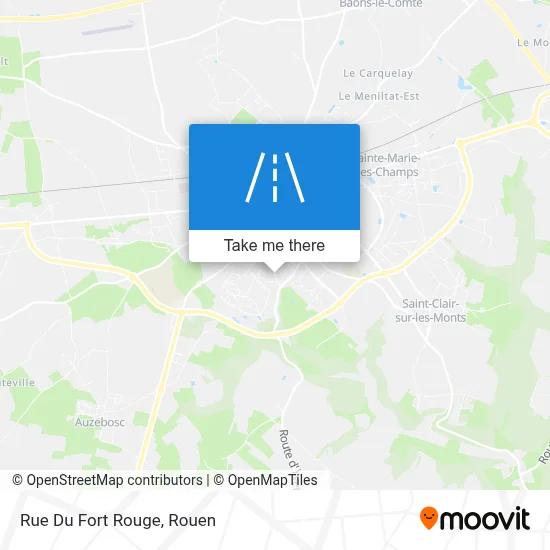 Rue Du Fort Rouge map