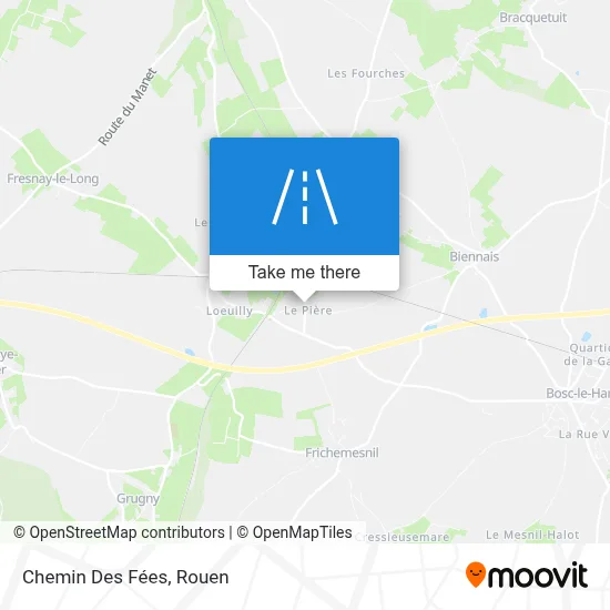 Chemin Des Fées map