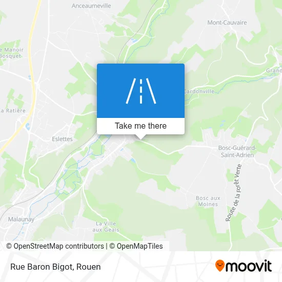 Mapa Rue Baron Bigot