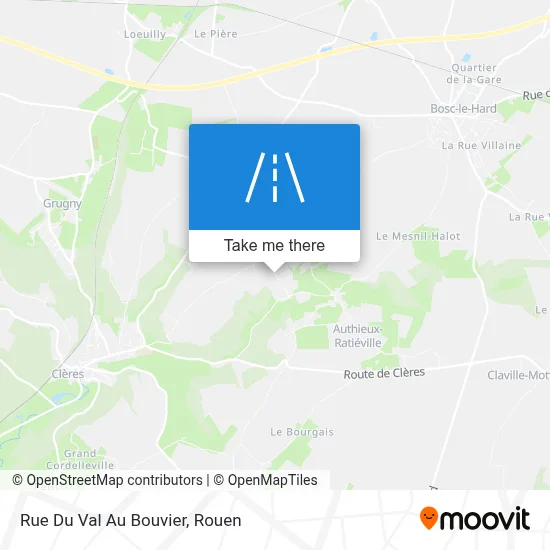Mapa Rue Du Val Au Bouvier