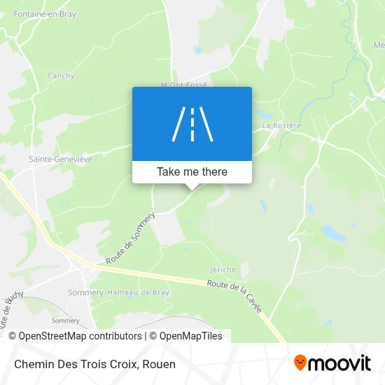 Mapa Chemin Des Trois Croix