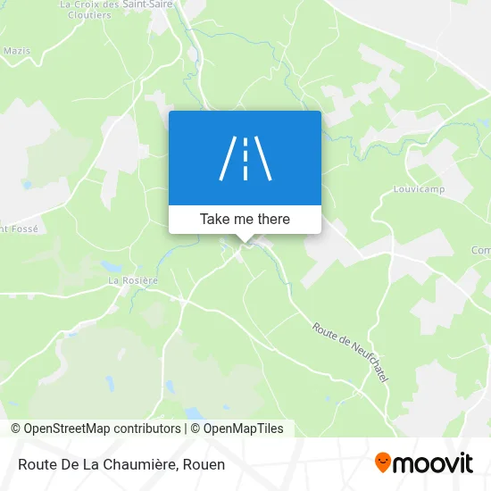 Route De La Chaumière map