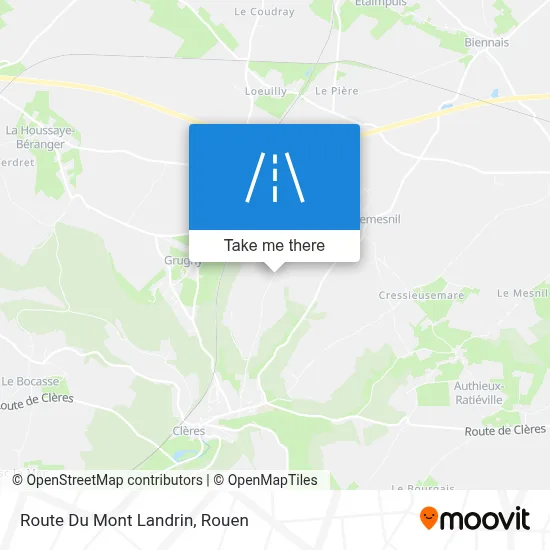 Route Du Mont Landrin map