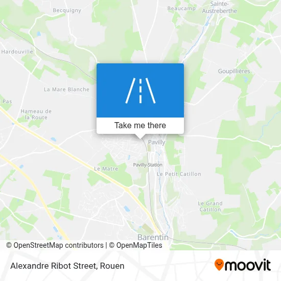 Mapa Rue Alexandre Ribot