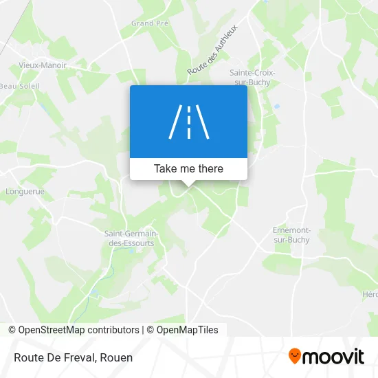 Route De Freval map