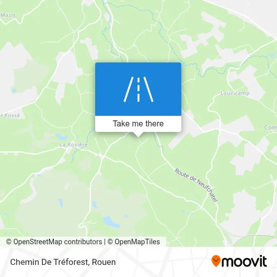 Chemin De Tréforest map