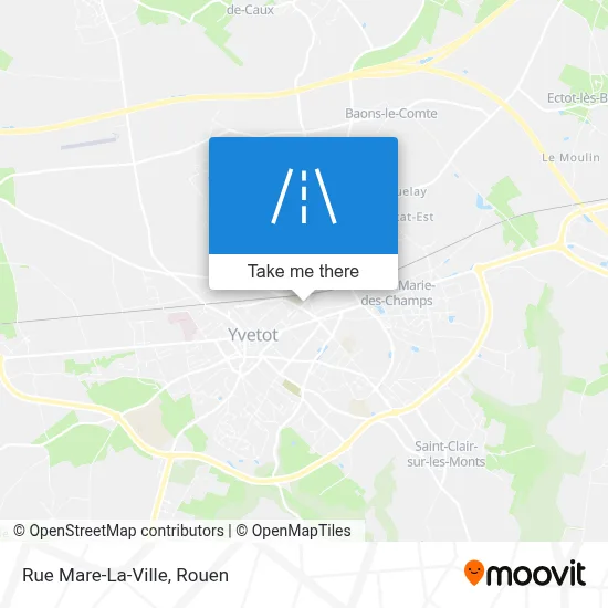 Mapa Rue Mare-La-Ville