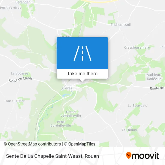 Sente De La Chapelle Saint-Waast map