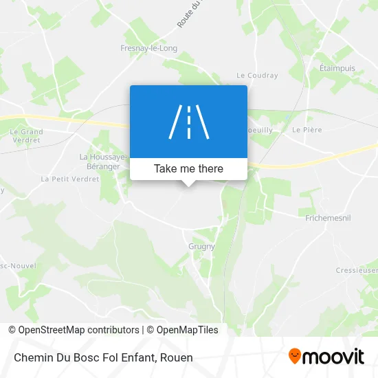 Mapa Chemin Du Bosc Fol Enfant