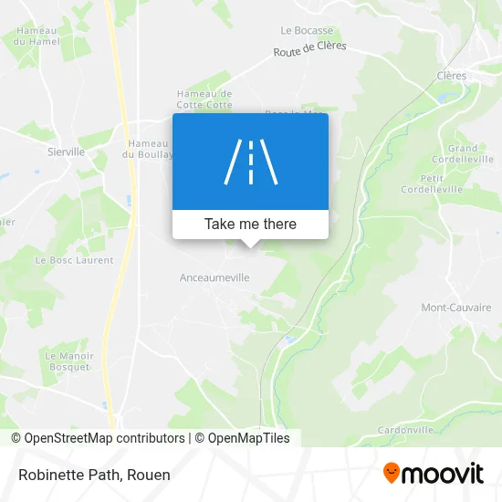 Chemin De La Robinette map