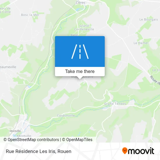 Rue Résidence Les Iris map