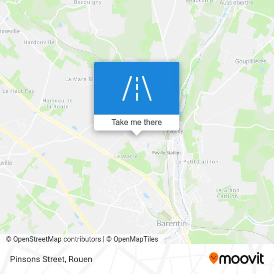 Rue Des Pinsons map