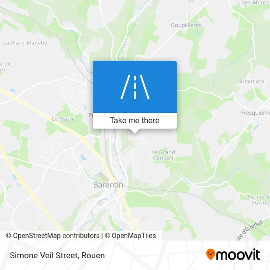 Mapa Rue Simone Veil