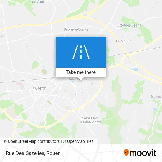 Mapa Rue Des Gazelles