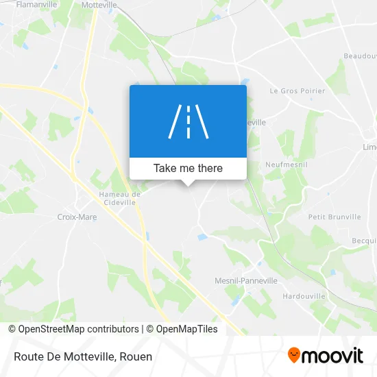 Route De Motteville map