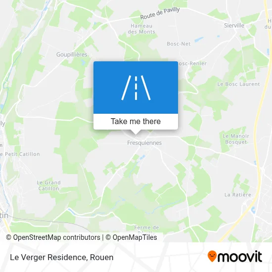 Résidence Le Verger map