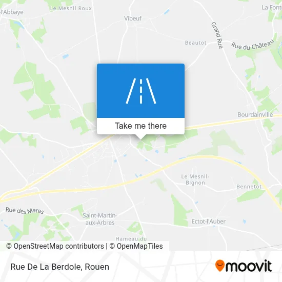 Mapa Rue De La Berdole