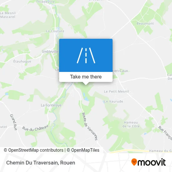 Mapa Chemin Du Traversain