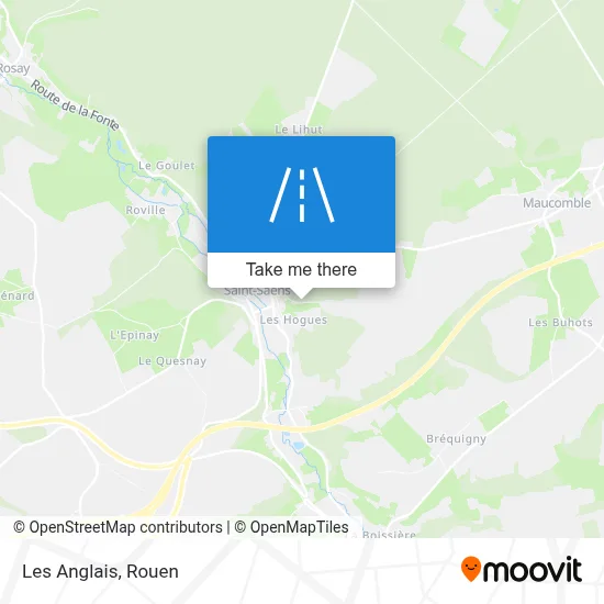 Les Anglais map
