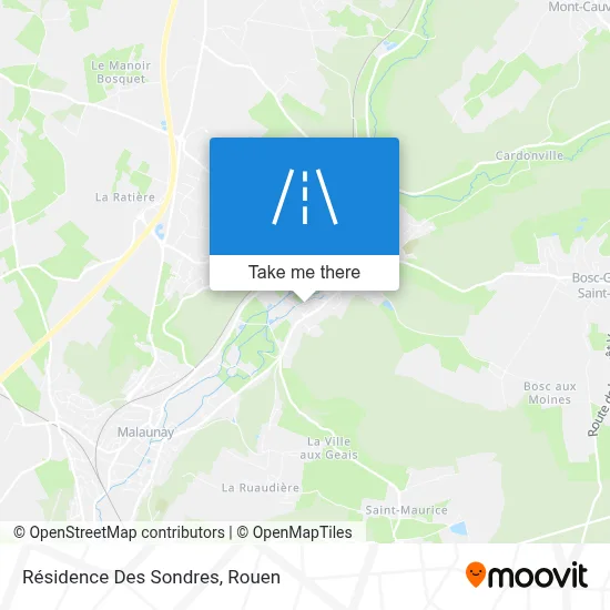 Résidence Des Sondres map