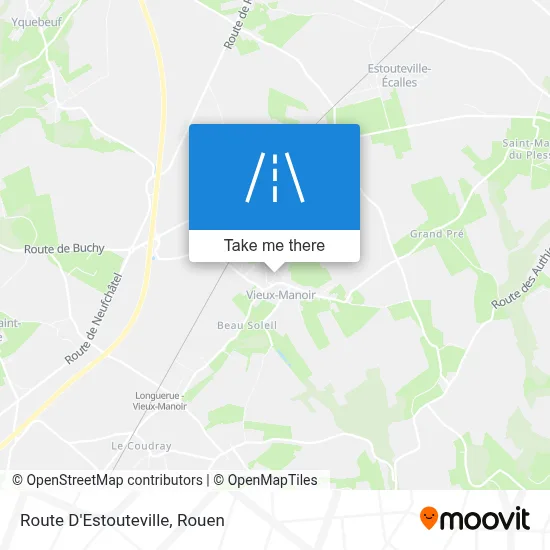 Route D'Estouteville map