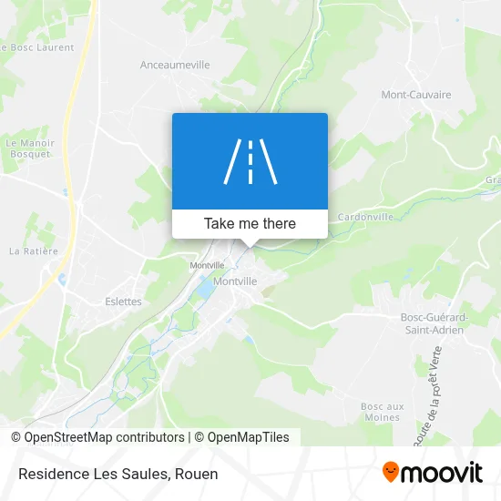 Résidence Les Saules map