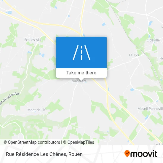 Mapa Rue Résidence Les Chênes