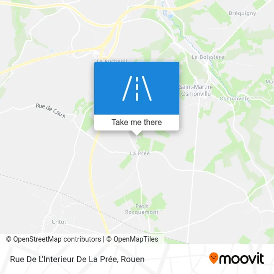 Rue De L'Interieur De La Prée map