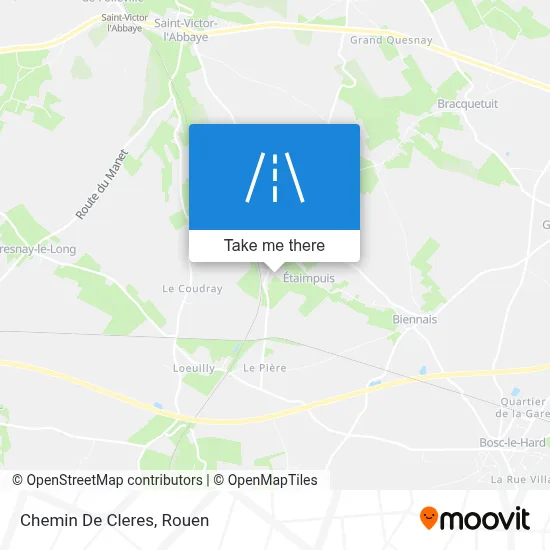 Chemin De Cleres map