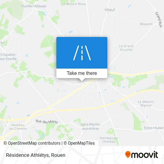 Résidence Athlétys map