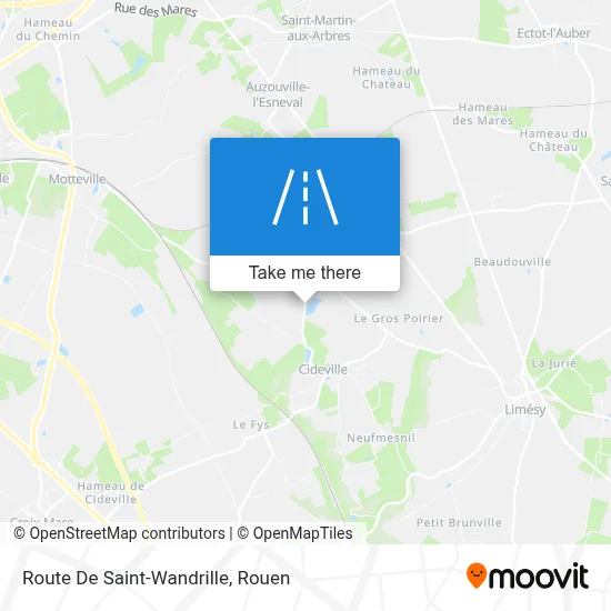Route De Saint-Wandrille map