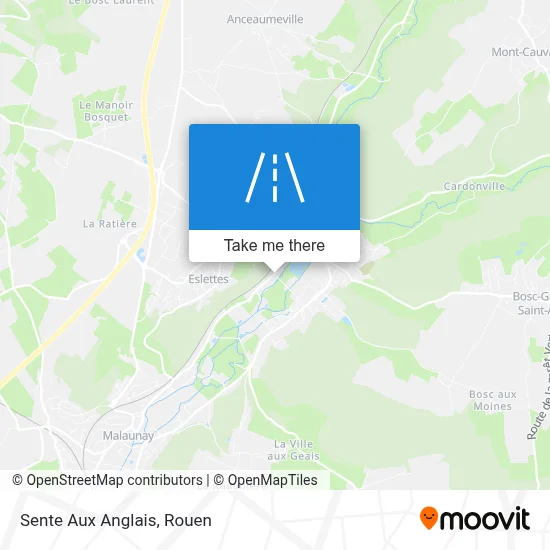 Sente Aux Anglais map