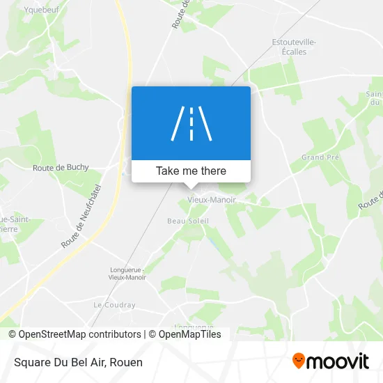 Square Du Bel Air map