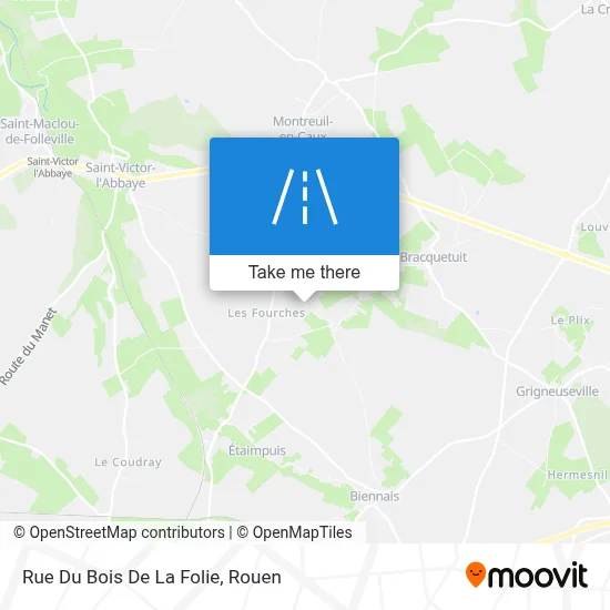 Rue Du Bois De La Folie map