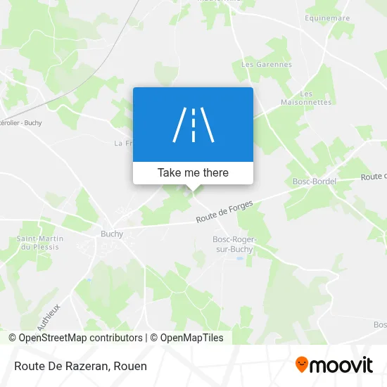 Route De Razeran map