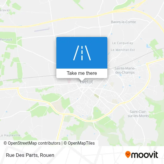 Rue Des Parts map